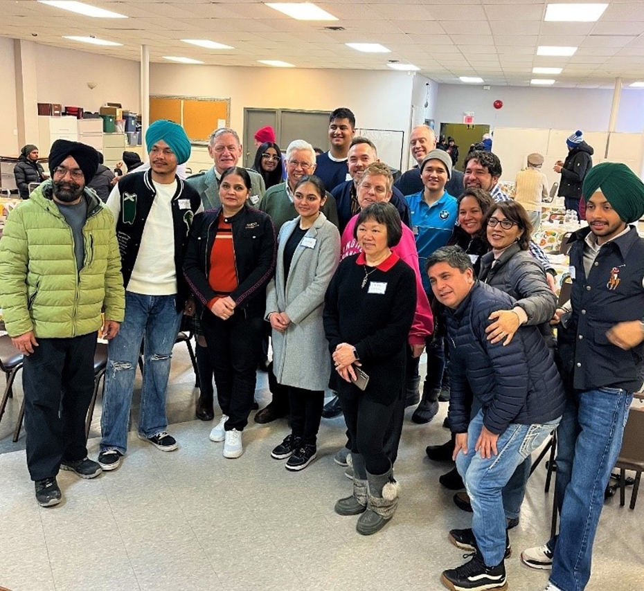 international students join members of the Cornwall community for an event organized by the Cornwall Interfaith Partnership (CIP)